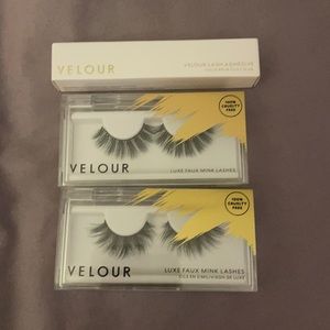 Velour Luxe Faux Mink Lash set with Velour glue